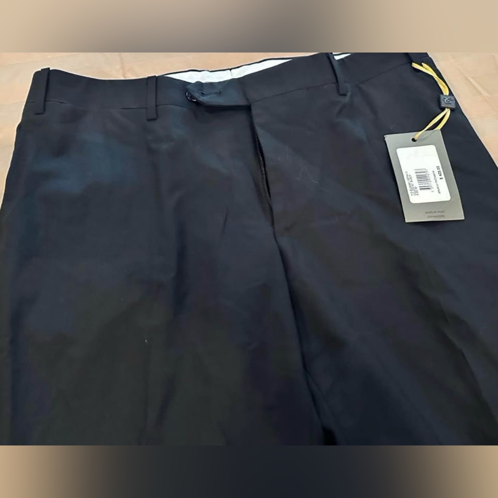 Canali Charcoal Black Dress Pants 32x 38 Have To Be Hamming